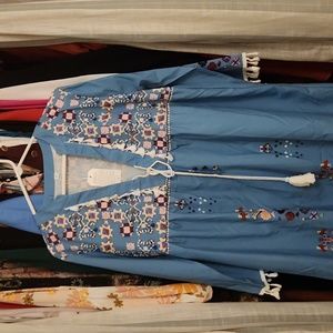 82. NWT coverup boho dress tassled